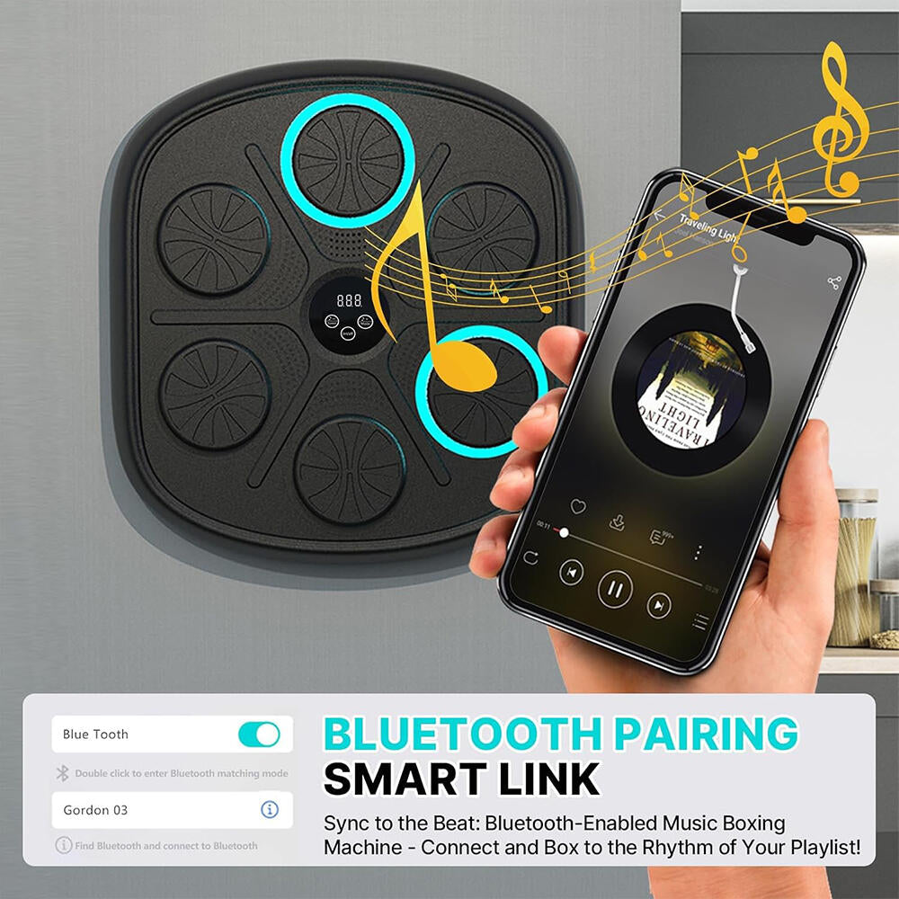 Máquina de boxeo inteligente con guantes de boxeo 3.0 tobillera de Compresión y Masajeador de pies de Regalo