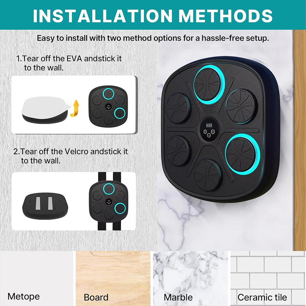 Máquina de boxeo inteligente con guantes de boxeo 3.0 tobillera de Compresión y Masajeador de pies de Regalo